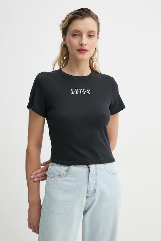 Хлопковая футболка Levi'S, черный
Хлопковая футболка Levi'S, черный