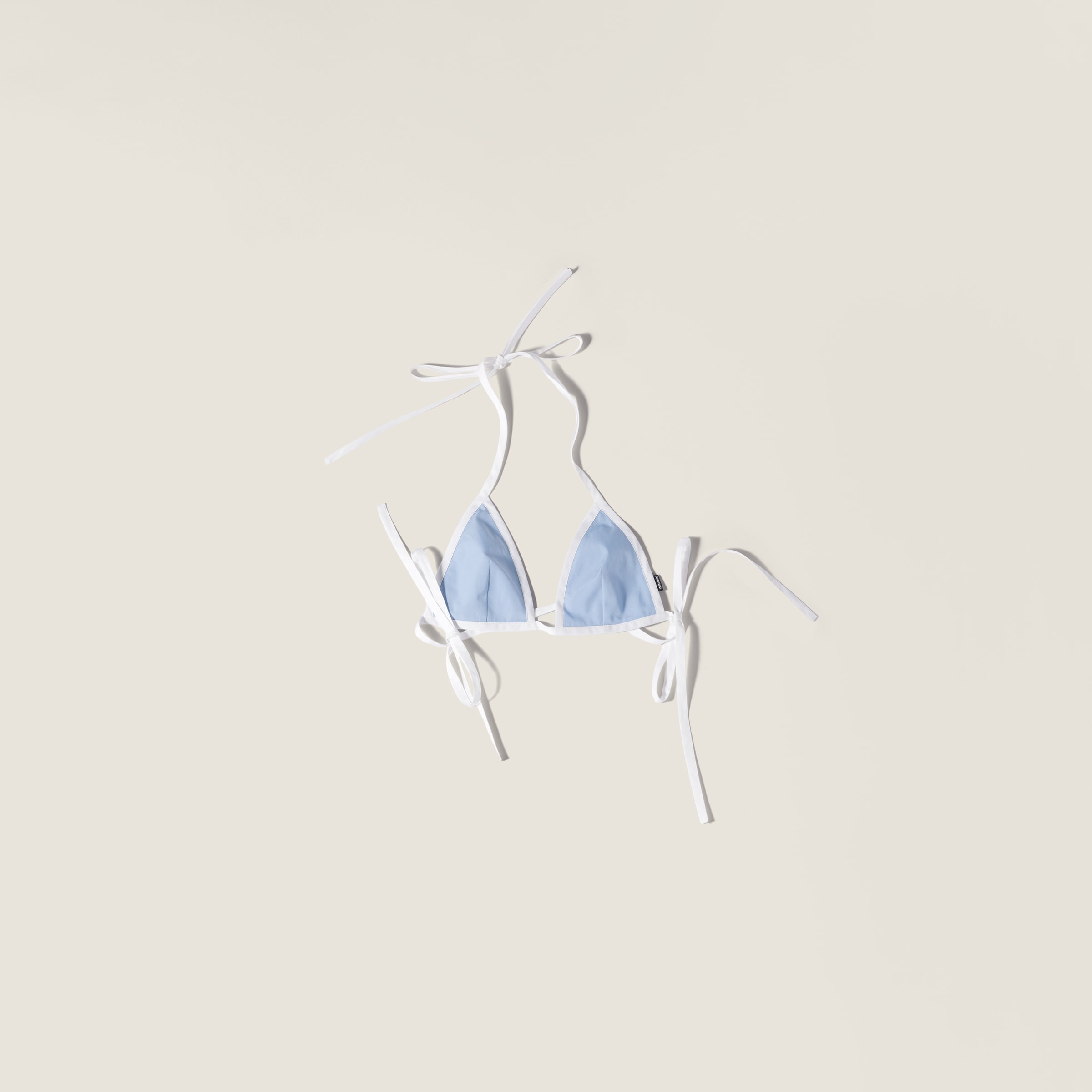 Топ-бикини из поплина MIU MIU, голубой
Топ-бикини из поплина MIU MIU, голубой