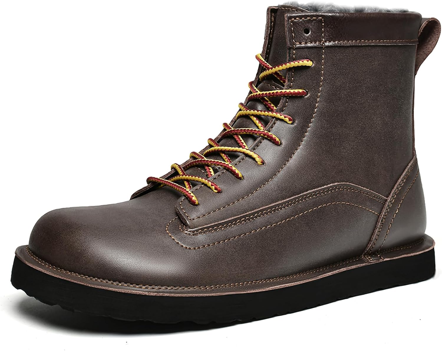 Мужские кожаные ботинки TWODNAWK с подкладкой из флиса, зимние теплые удобные ботинки на шнуровке, нескользящие с круглым носком, легкая подошва, повседневные, для работы, пеших прогулок и боевых действий, хаки
Мужские кожаные ботинки TWODNAWK с подкладкой из флиса, зимние теплые удобные ботинки на шнуровке, нескользящие с круглым носком, легкая подошва, повседневные, для работы, пеших прогулок и боевых действий, хаки