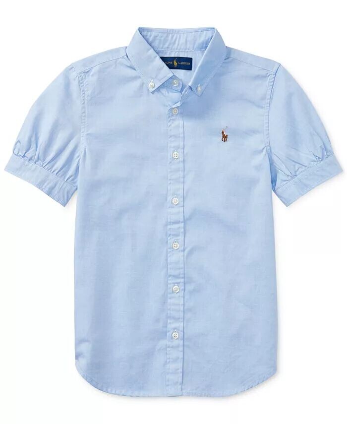 Однотонный топ Oxford с короткими рукавами для больших девочек Polo Ralph Lauren, синий
Однотонный топ Oxford с короткими рукавами для больших девочек Polo Ralph Lauren, синий