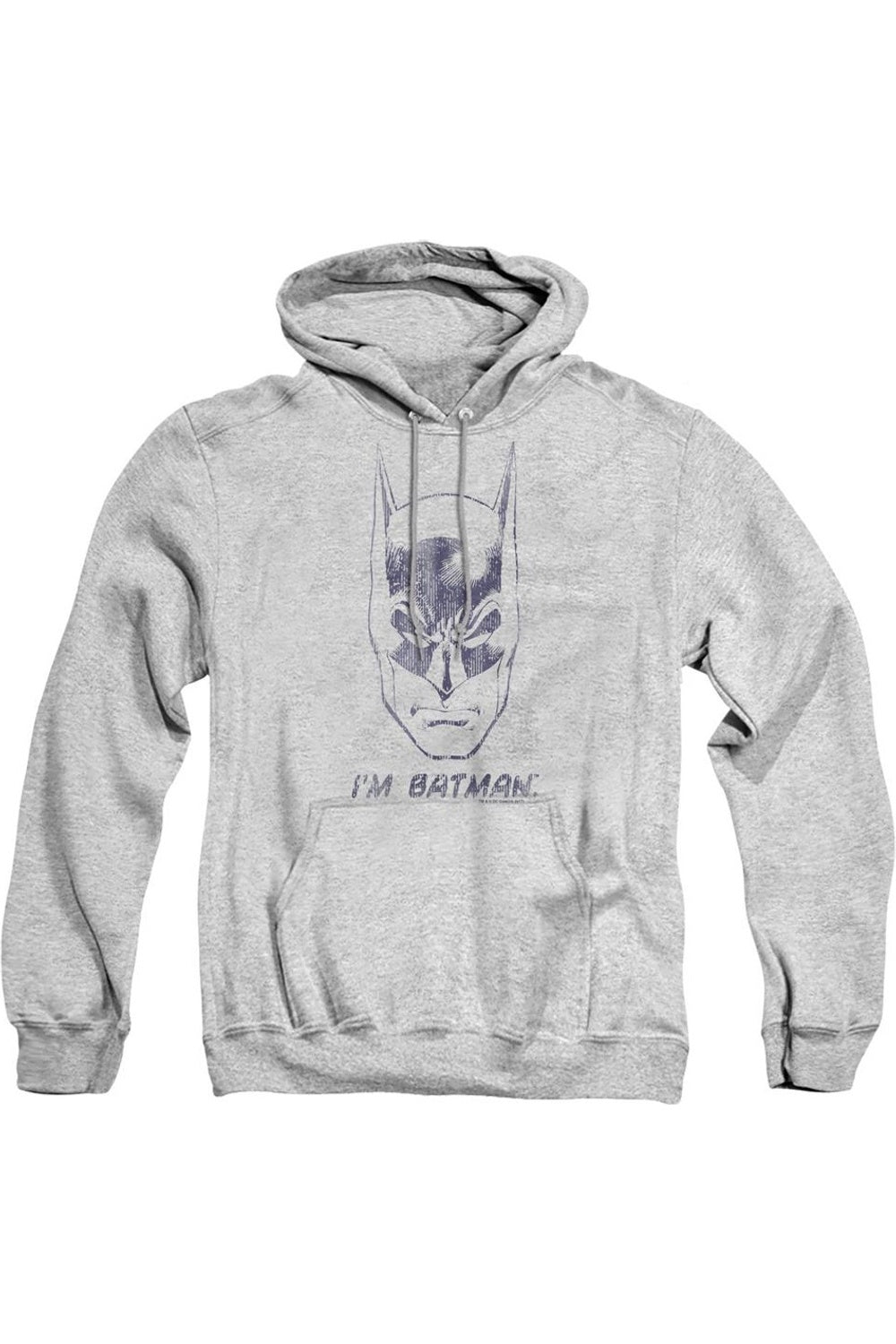 Batman Im Batman Взрослый Pull Over Hoodie / Толстовка с капюшоном Gildan, цвет athletic heather
Batman Im Batman Взрослый Pull Over Hoodie / Толстовка с капюшоном Gildan, цвет athletic heather