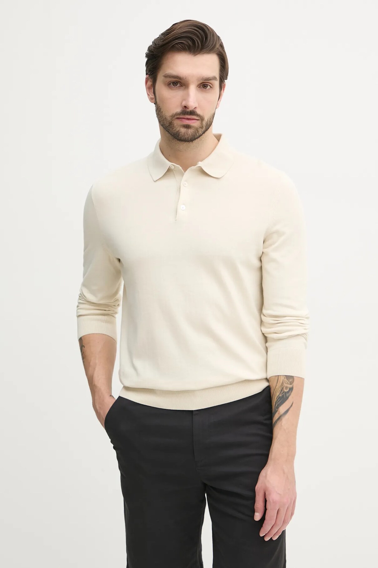 Хлопковый свитер Boss, бежевый
Хлопковый свитер Boss, бежевый