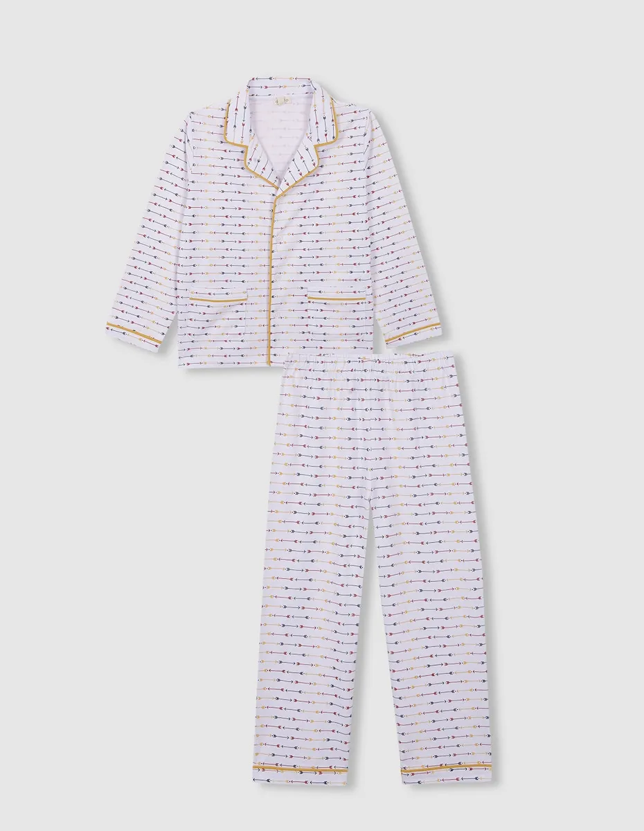 Детская пижама с контрастной белой окантовкой Gocco, белый
Детская пижама с контрастной белой окантовкой Gocco, белый