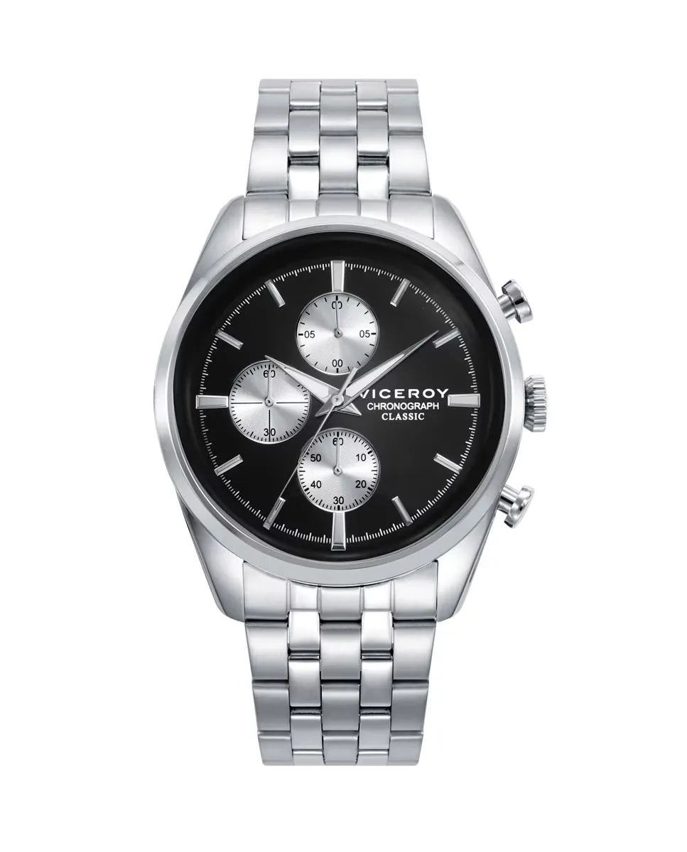 Классические мужские часы со стальным корпусом и браслетом Viceroy, серебряный
Классические мужские часы со стальным корпусом и браслетом Viceroy, серебряный