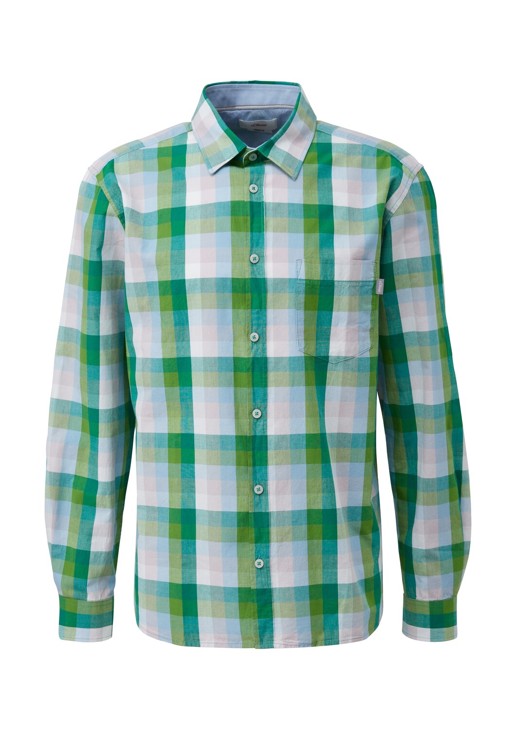 s.Oliver Рубашка на пуговицах Regular fit, мультиколор
s.Oliver Рубашка на пуговицах Regular fit, мультиколор