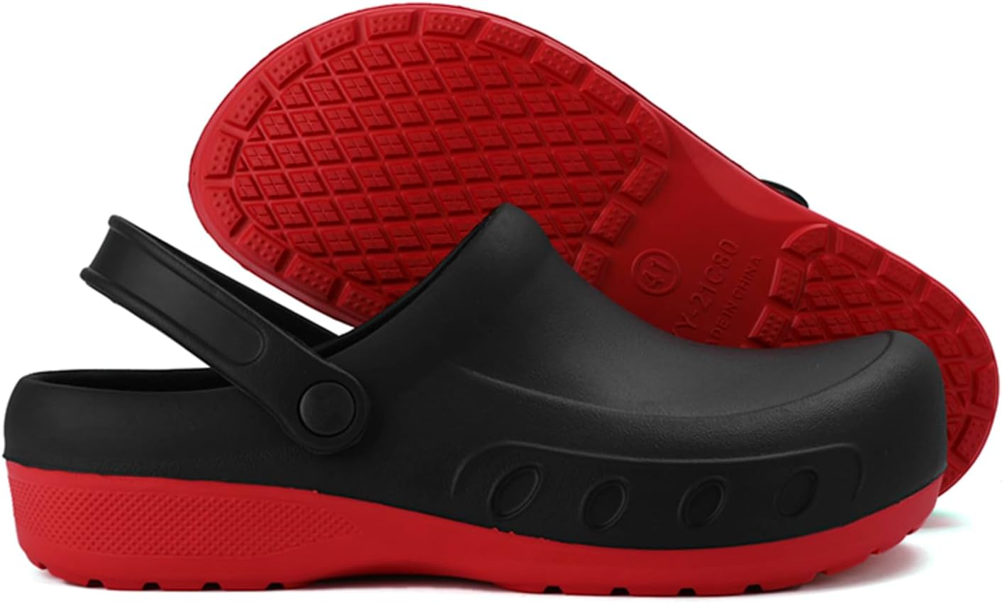 Мужские сабо MEIAGDT для поваров, противоскользящая обувь с защитой, водонепроницаемые и маслостойкие, черный/красный
Мужские сабо MEIAGDT для поваров, противоскользящая обувь с защитой, водонепроницаемые и маслостойкие, черный/красный