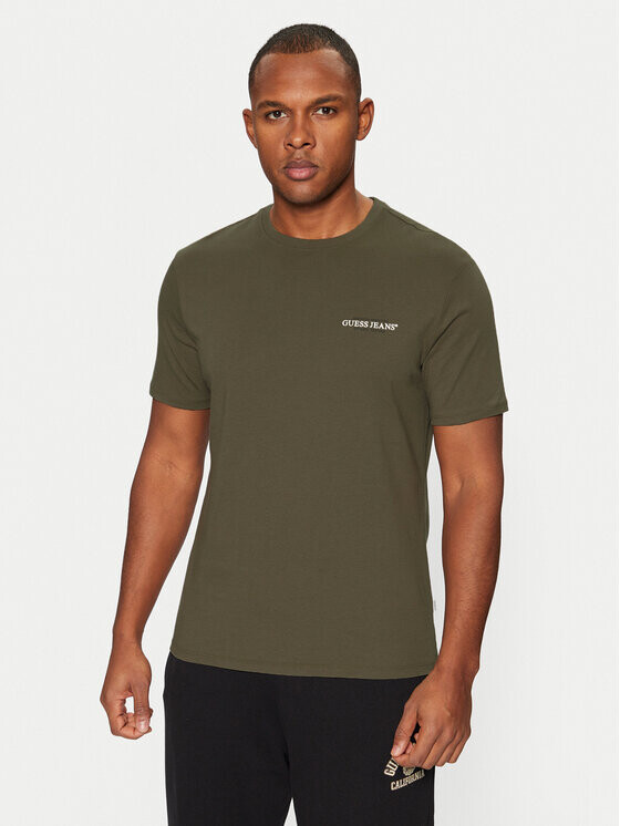 Футболка стандартного кроя Guess Jeans, зеленый 
Футболка стандартного кроя Guess Jeans, зеленый