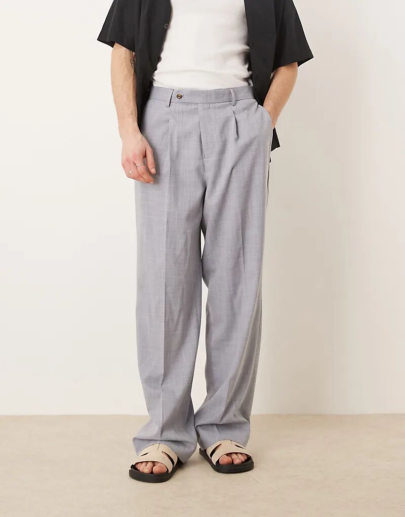 Элегантные широкие брюки со складкой спереди в пыльно-синем цвете с перекрестной штриховкой ASOS DESIGN
Элегантные широкие брюки со складкой спереди в пыльно-синем цвете с перекрестной штриховкой ASOS DESIGN