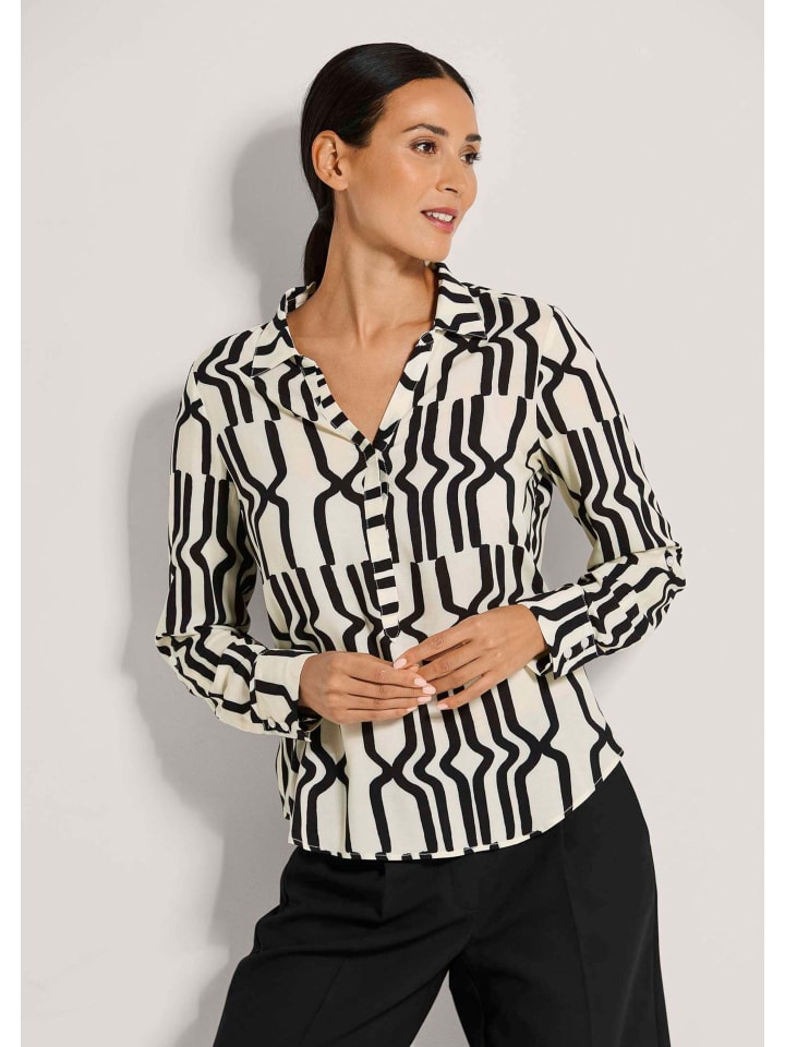 MADELEINE Блузка-рубашка без застежек, черно-белая
MADELEINE Блузка-рубашка без застежек, черно-белая