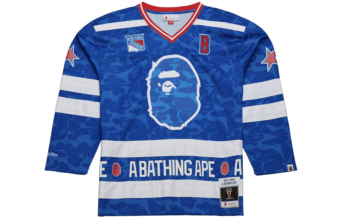 A BATHING APE Футболка Bape X Mitchell & Ness FW23 унисекс Blue
A BATHING APE Футболка Bape X Mitchell & Ness FW23 унисекс Blue