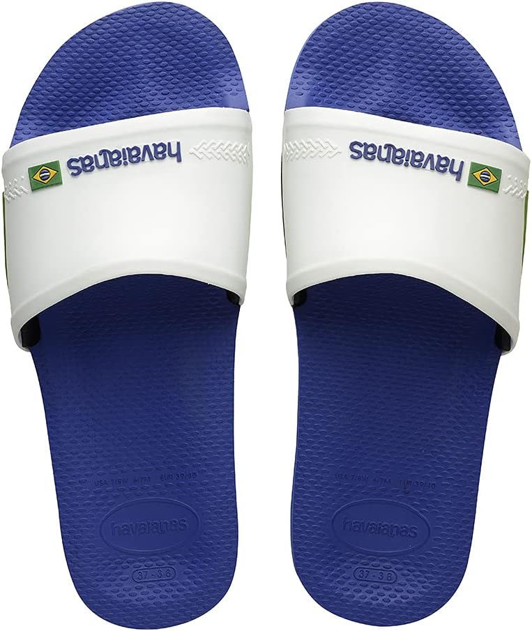 Сандалии Havaianas Slide Brazil унисекс, белый/синий
Сандалии Havaianas Slide Brazil унисекс, белый/синий