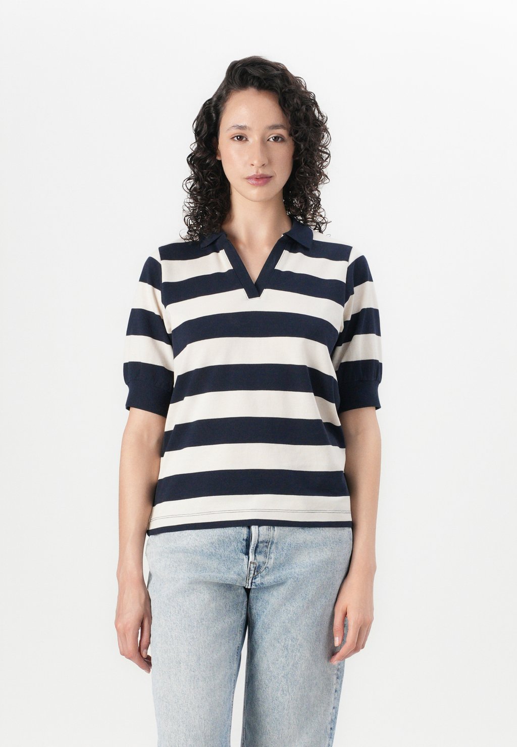 Рубашка поло VMELLY Vero Moda, темно-синий 
Рубашка поло VMELLY Vero Moda, темно-синий