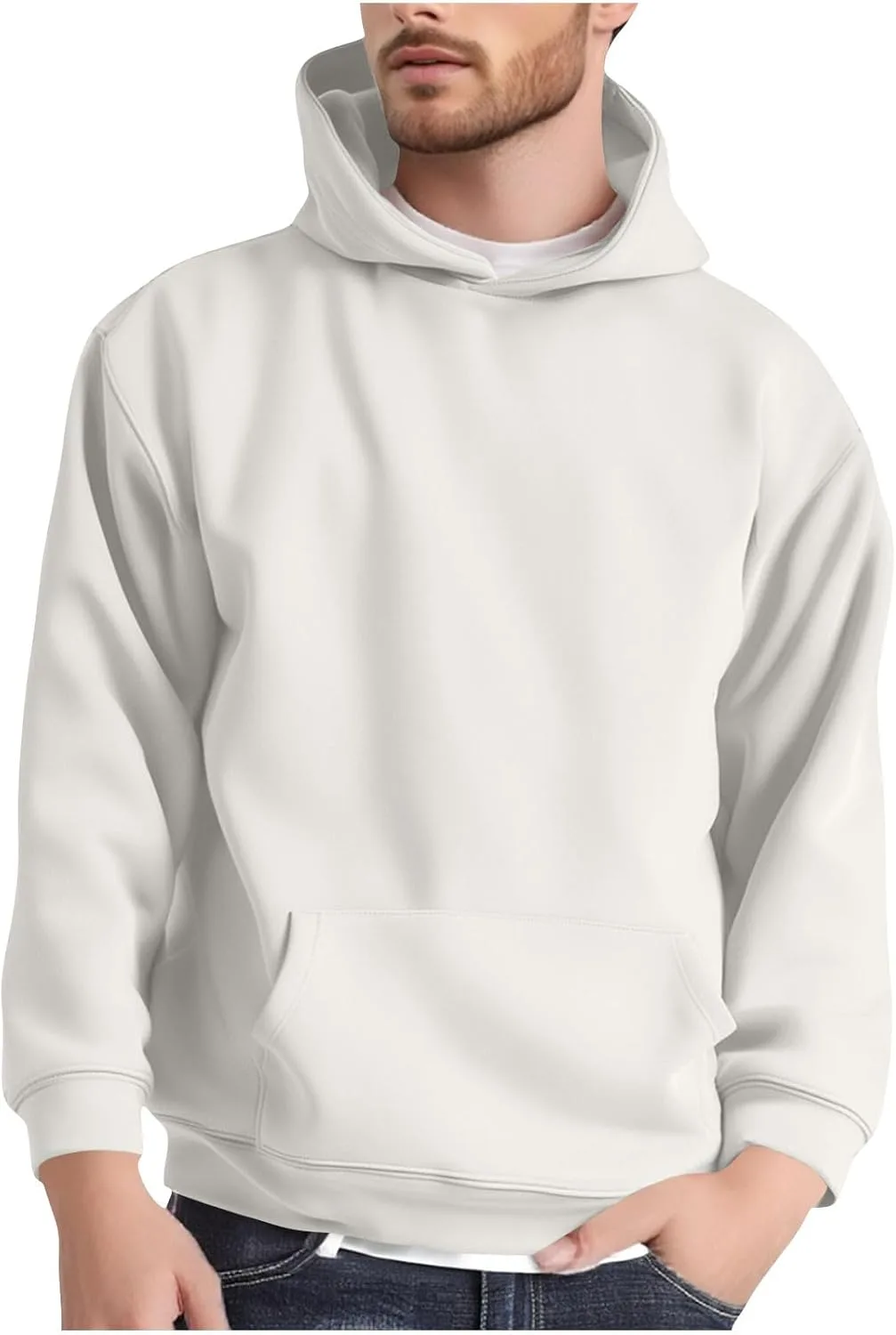 Толстовка с капюшоном Fleece для мужчин, осень-зима, с карманом QotLoyi
Толстовка с капюшоном Fleece для мужчин, осень-зима, с карманом QotLoyi