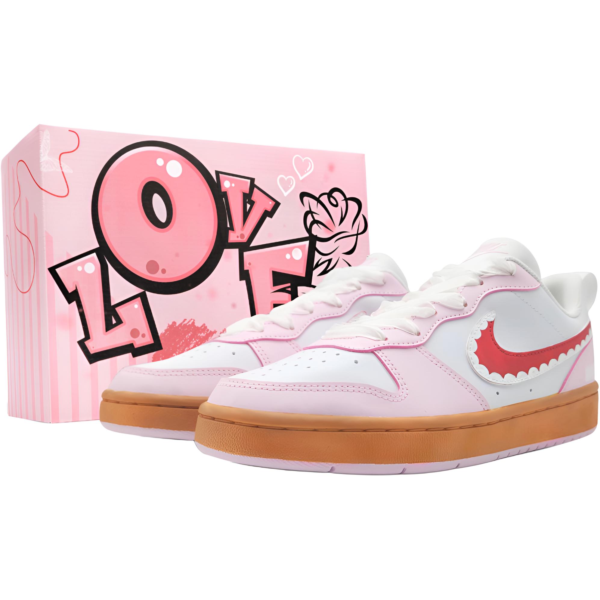 Детские кроссовки для скейтбординга Court Borough Sweetheart Story с низким верхом, устойчивые к истиранию и скольжению, унисекс Nike, розовый
Детские кроссовки для скейтбординга Court Borough Sweetheart Story с низким верхом, устойчивые к истиранию и скольжению, унисекс Nike, розовый
