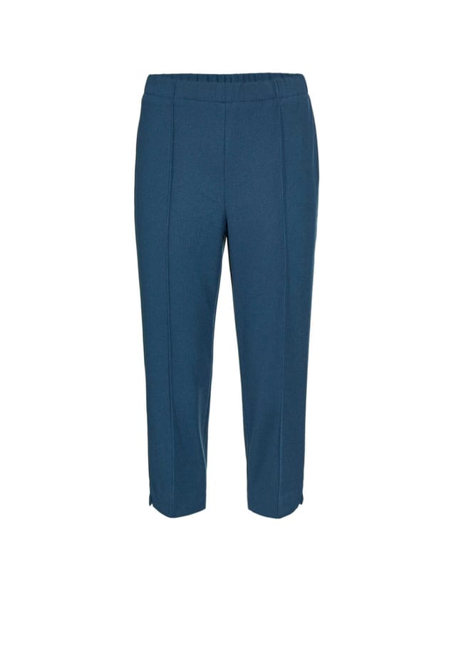 Короткий размер: удобные брюки с рубчиком 7/8 Goldner, синий
Короткий размер: удобные брюки с рубчиком 7/8 Goldner, синий