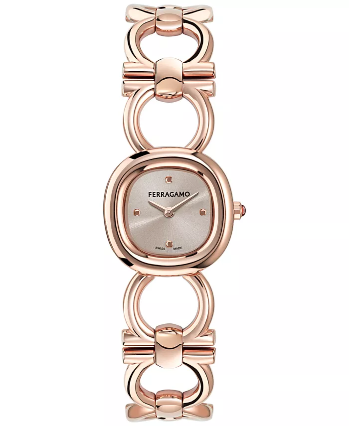 Женские часы-браслет Swiss Double Gancini с розовым золотым ионным покрытием, 25 мм Ferragamo
Женские часы-браслет Swiss Double Gancini с розовым золотым ионным покрытием, 25 мм Ferragamo