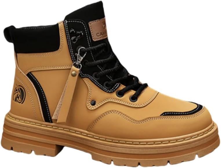 Модные короткие мужские ботинки HoaloX - с высокими шнуровками и толстой подошвой, для работы или использования на улице, хаки
Модные короткие мужские ботинки HoaloX - с высокими шнуровками и толстой подошвой, для работы или использования на улице, хаки