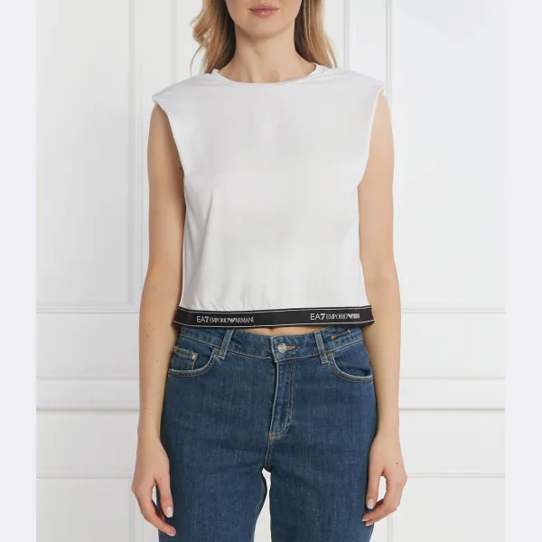Укороченный топ Ea7, белый
Укороченный топ Ea7, белый