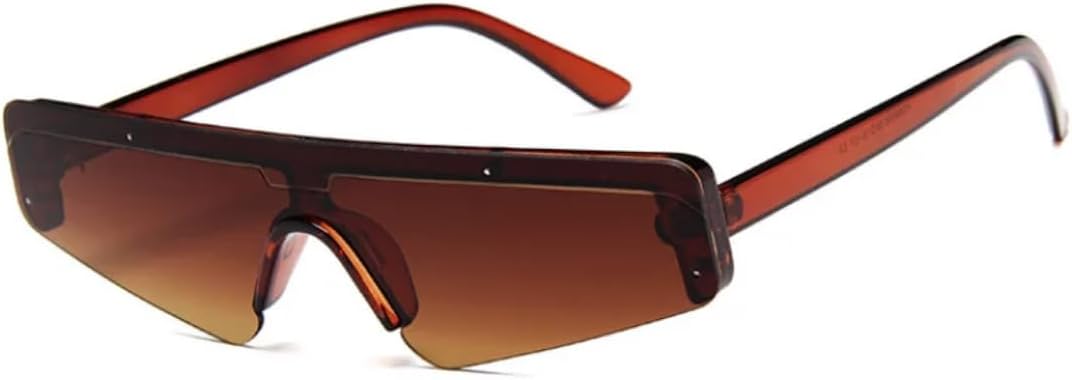 Солнцезащитные очки One Piece Mirror для женщин, модные солнцезащитные очки с плоской верхней частью для мужчин, ретро-очки с красными зеркальными линзами VRTRFFTR, Brown-brown
Солнцезащитные очки One Piece Mirror для женщин, модные солнцезащитные очки с плоской верхней частью для мужчин, ретро-очки с красными зеркальными линзами VRTRFFTR, Brown-brown