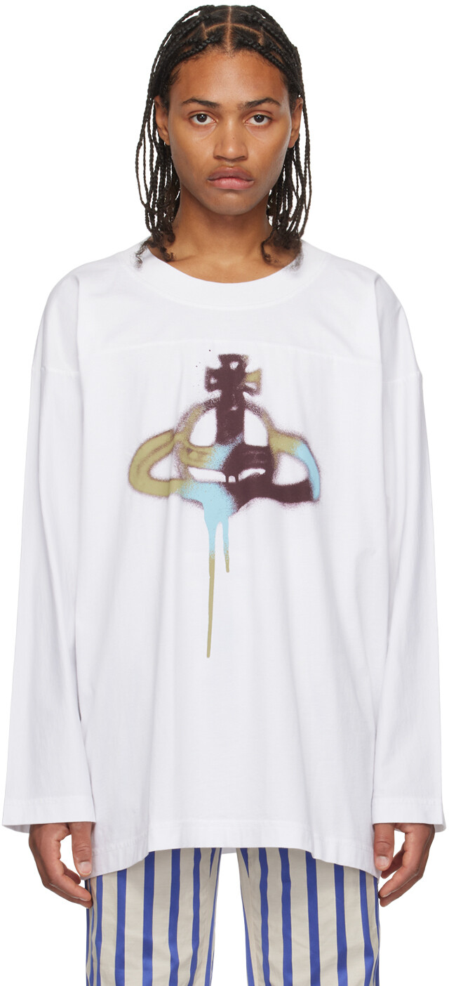 Белая футболка с длинными рукавами Vivienne Westwood Fresh, Белый;серый, Белая футболка с длинными рукавами Vivienne Westwood Fresh
Белая футболка с длинными рукавами Vivienne Westwood Fresh, Белый;серый, Белая футболка с длинными рукавами Vivienne Westwood Fresh