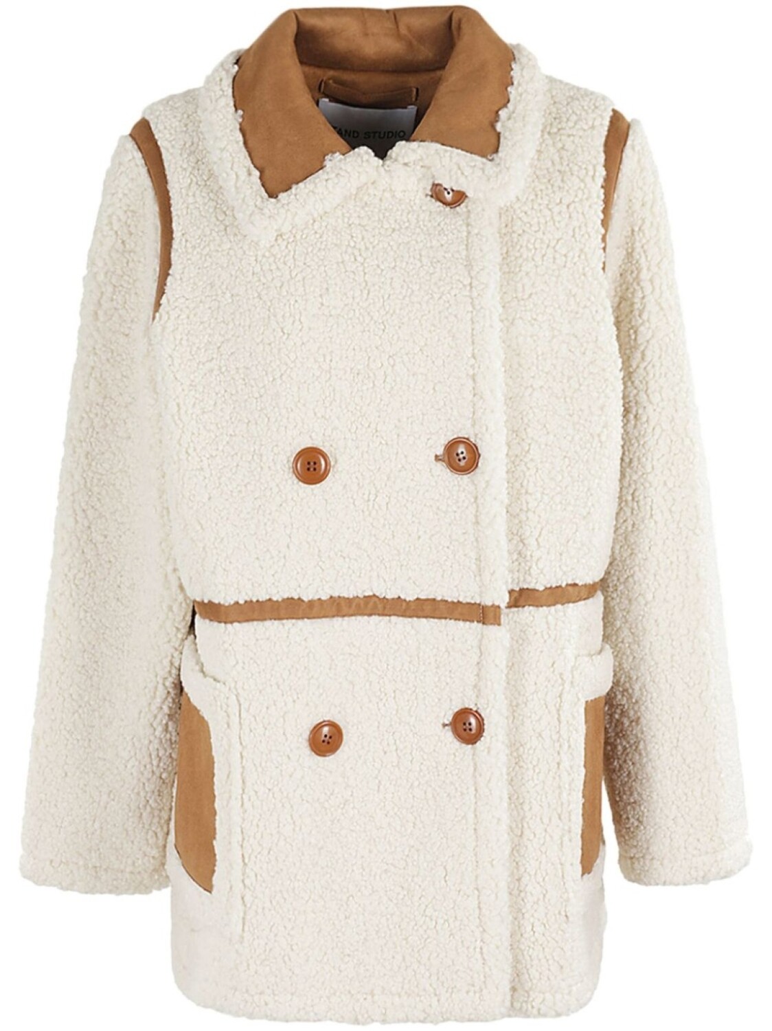 Двубортное пальто из искусственной овчины STAND STUDIO, белый
Двубортное пальто из искусственной овчины STAND STUDIO, белый