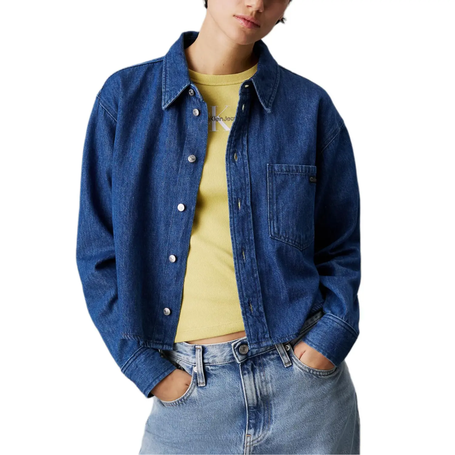 Calvin Klein Рубашка Europe Version женская ярко-синяя
Calvin Klein Рубашка Europe Version женская ярко-синяя