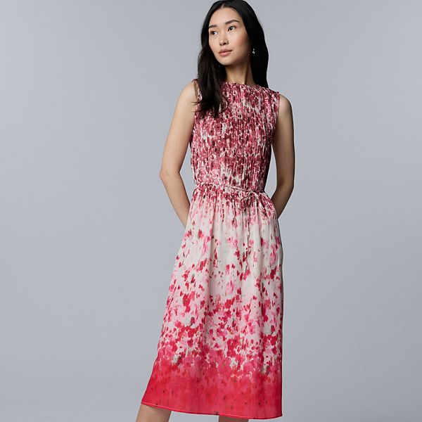Женское плиссированное платье миди Simply Vera Vera Wang, Pink Purple Floral
Женское плиссированное платье миди Simply Vera Vera Wang, Pink Purple Floral