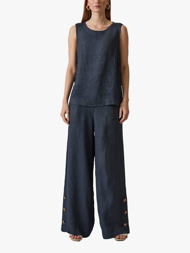 Топ без рукавов из льна с боковой застежкой James Lakeland
Топ без рукавов из льна с боковой застежкой James Lakeland