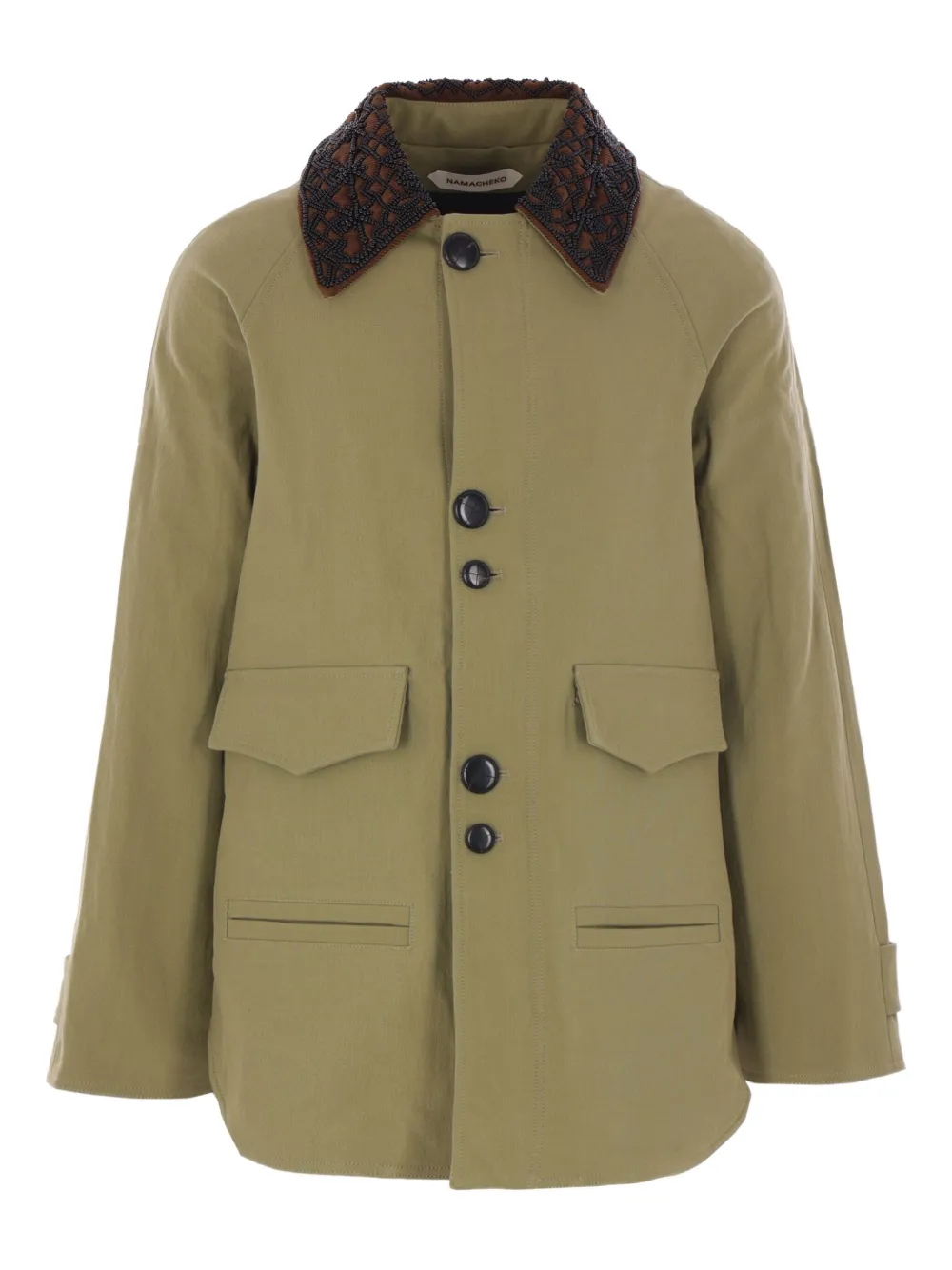 Куртка с вышивкой на воротнике Namacheko, зеленый
Куртка с вышивкой на воротнике Namacheko, зеленый