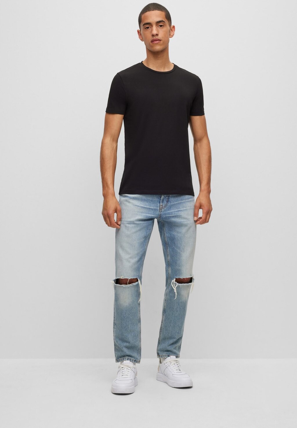 Базовая футболка Round HUGO, цвет black/white
Базовая футболка Round HUGO, цвет black/white