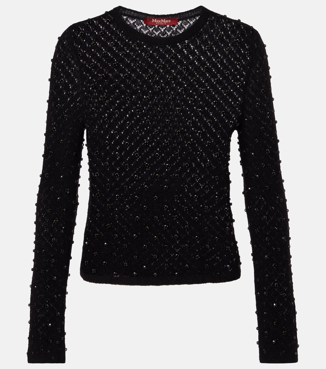 Свитер с эффектом рваного края Max Mara, черный
Свитер с эффектом рваного края Max Mara, черный