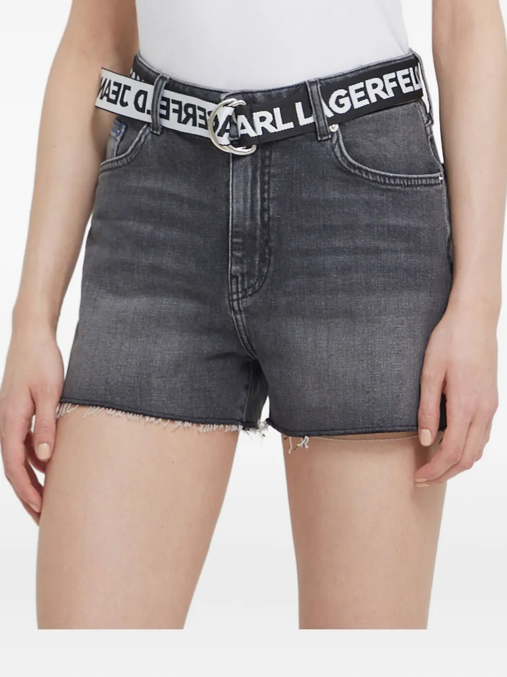 Джинсовые шорты с необработанными краями Karl Lagerfeld Jeans, серый
Джинсовые шорты с необработанными краями Karl Lagerfeld Jeans, серый