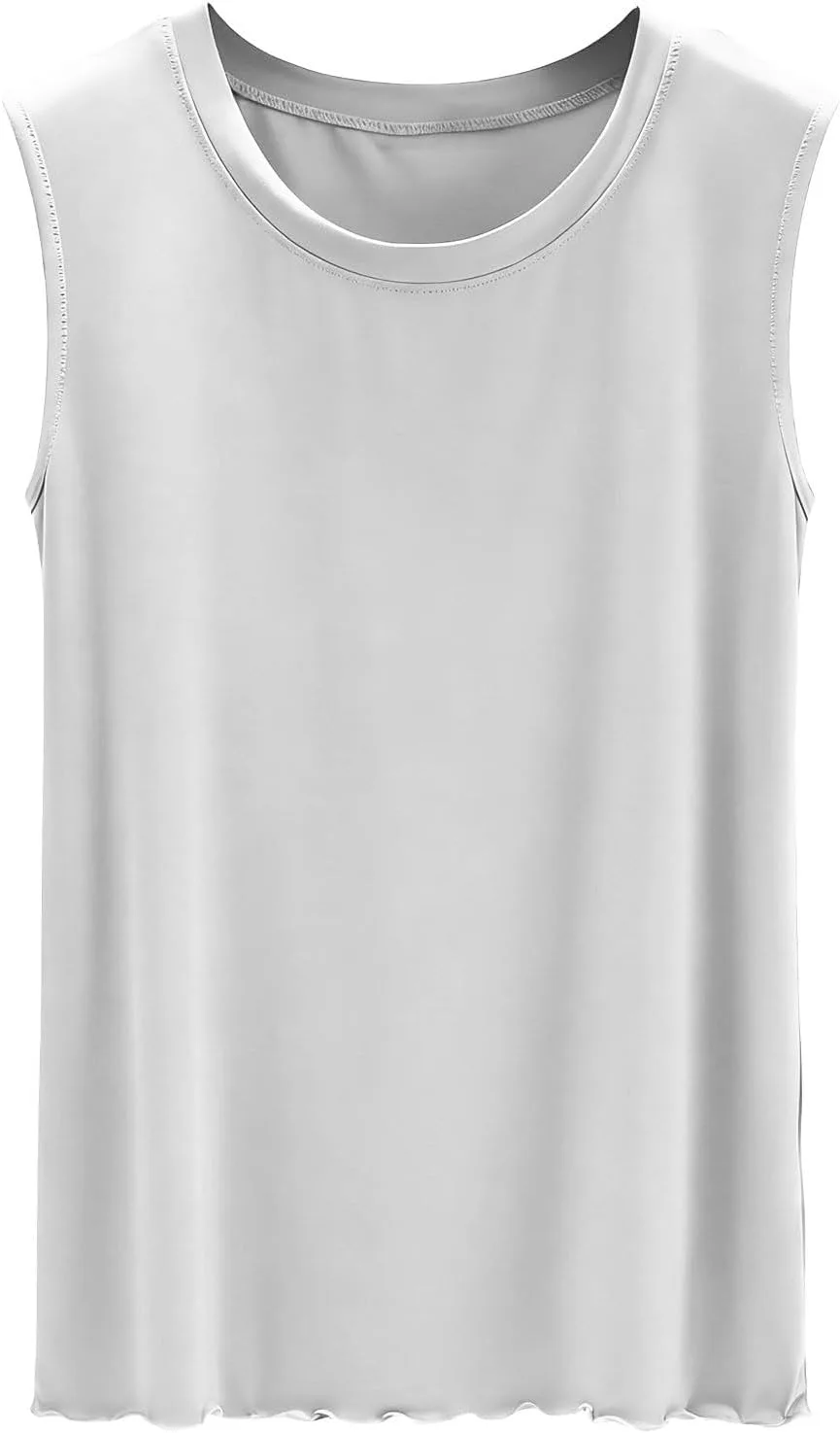 Летний топ для женщин Casual с круглым вырезом без рукавов
Летний топ для женщин Casual с круглым вырезом без рукавов