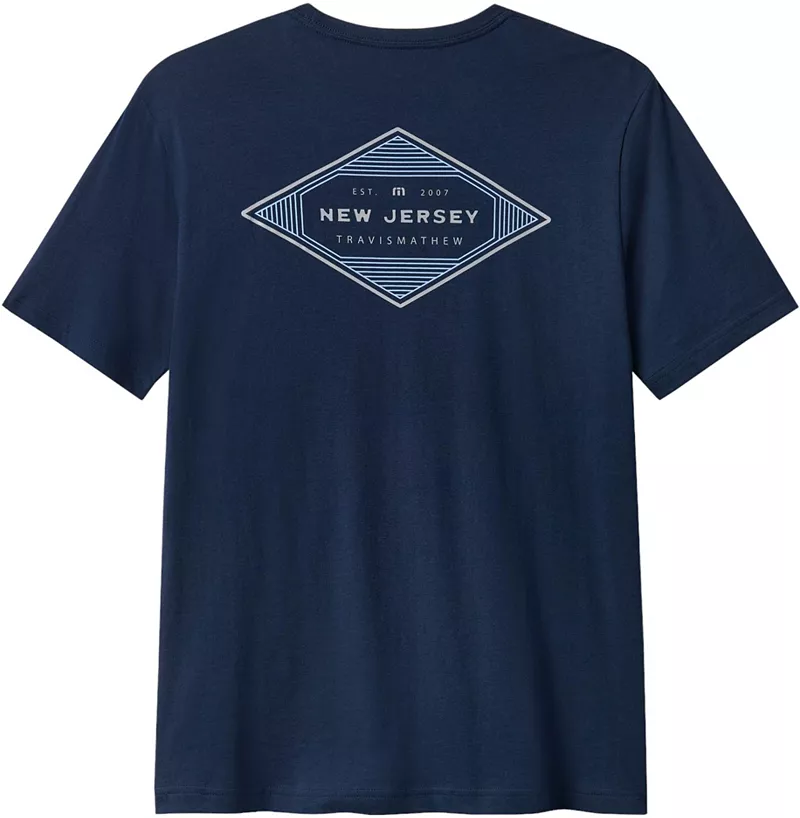 Мужская футболка для гольфа TravisMathew Deck Dweller NJ State с графическим рисунком, цвет Total Eclipse
Мужская футболка для гольфа TravisMathew Deck Dweller NJ State с графическим рисунком, цвет Total Eclipse