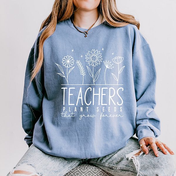 Легкий свитшот Teachers plant seeds that grow forever с эффектом garment dyed Simply Sage Market, Blue Jean
Легкий свитшот Teachers plant seeds that grow forever с эффектом garment dyed Simply Sage Market, Blue Jean