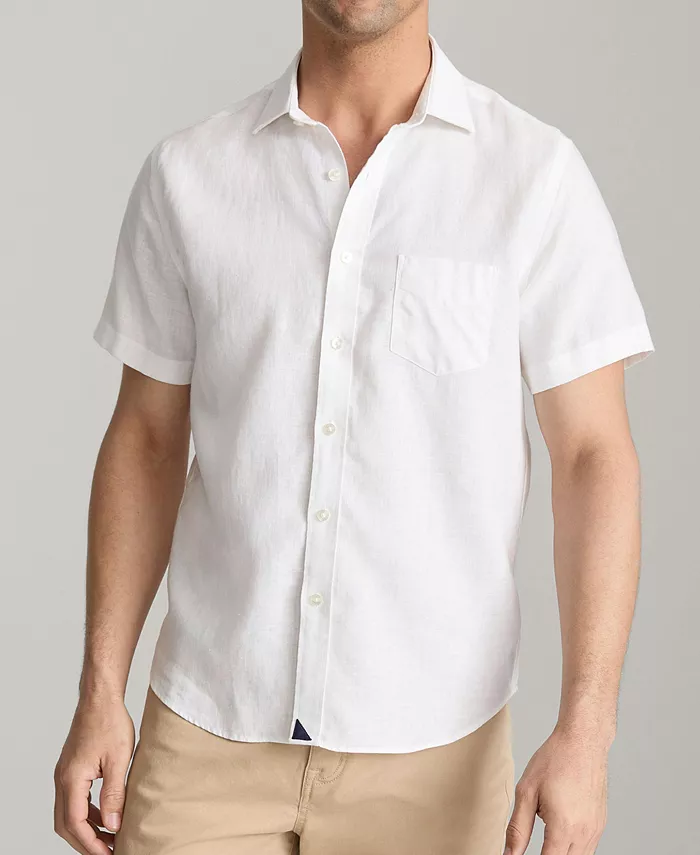 Мужская облегающая немнущаяся льняная рубашка на пуговицах Cameron UNTUCKit, белый
Мужская облегающая немнущаяся льняная рубашка на пуговицах Cameron UNTUCKit, белый