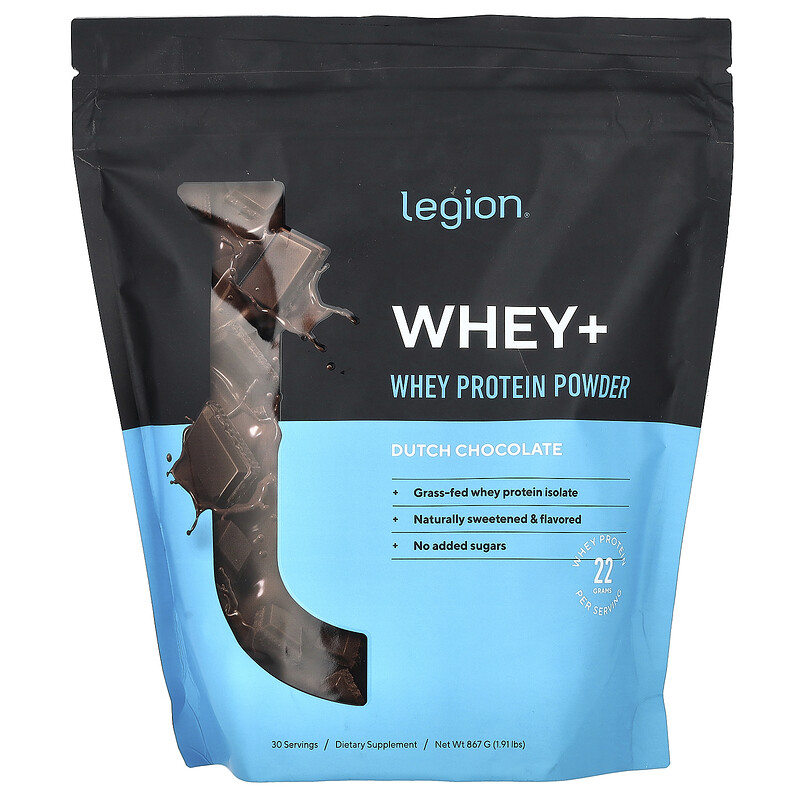 Legion Athletics, Whey +, порошок из сывороточного протеина, голландский шоколад, 867 г (1,91 фунта)
Legion Athletics, Whey +, порошок из сывороточного протеина, голландский шоколад, 867 г (1,91 фунта)
