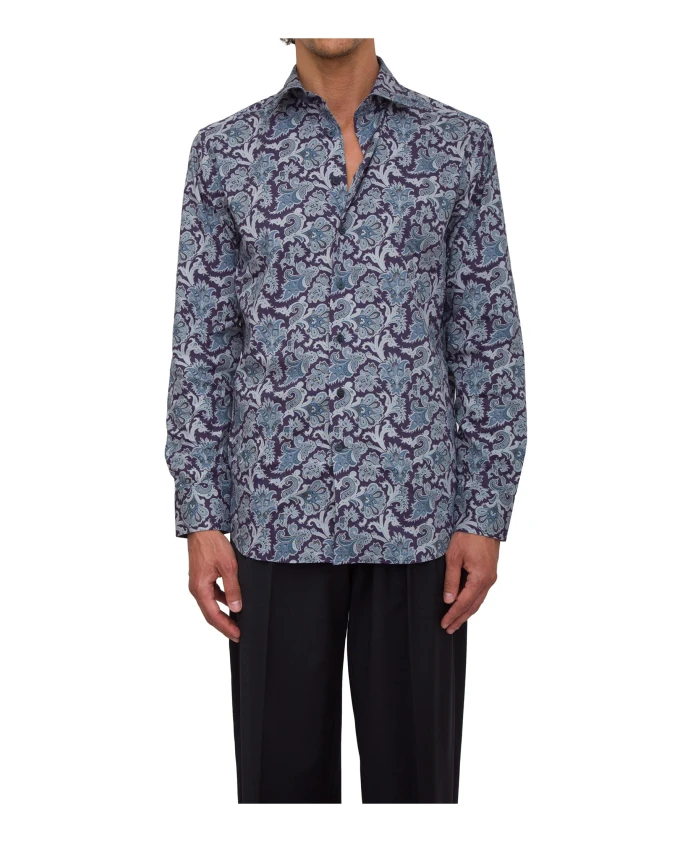 Синяя ромская рубашка с воротником Etro, синий
Синяя ромская рубашка с воротником Etro, синий