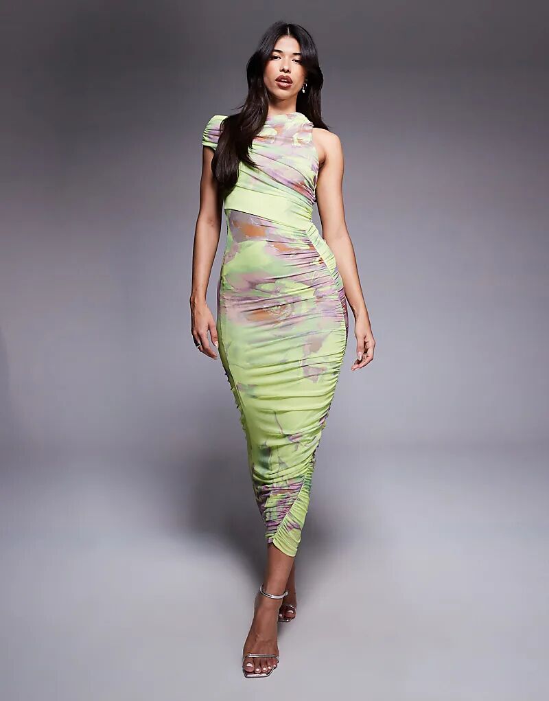 Платье миди ASOS DESIGN из сетчатой ткани с асимметричным вырезом, открытыми плечами и сборками, с абстрактным цветочным принтом
Платье миди ASOS DESIGN из сетчатой ткани с асимметричным вырезом, открытыми плечами и сборками, с абстрактным цветочным принтом