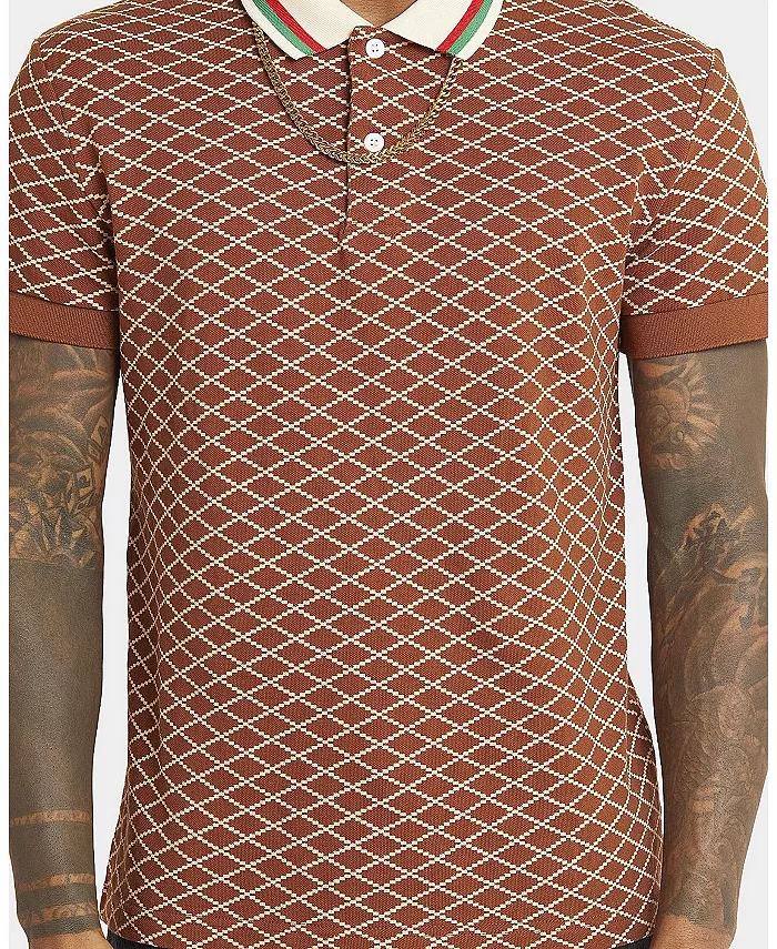 Мужская поло с принтом XXIII, коричневый
Мужская поло с принтом XXIII, коричневый