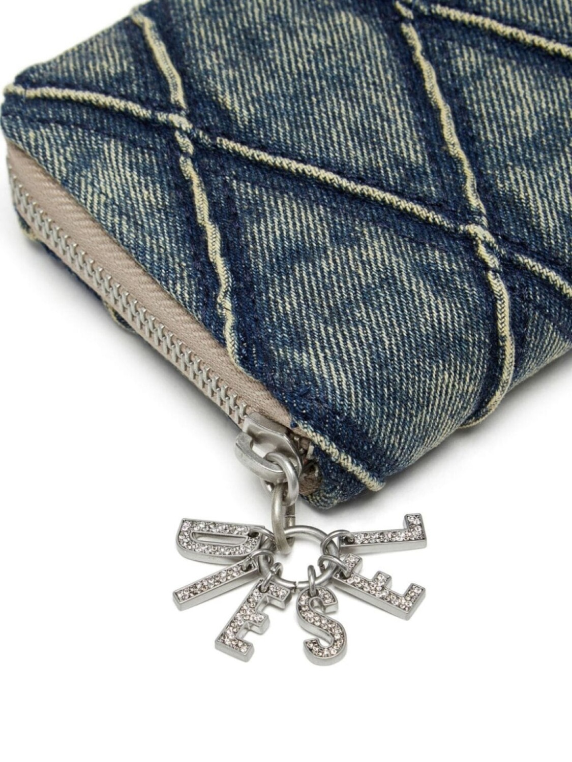 Diesel кошелек Charm-D Continental с застежкой-молнией и удлиненным ремешком, синий 
Diesel кошелек Charm-D Continental с застежкой-молнией и удлиненным ремешком, синий