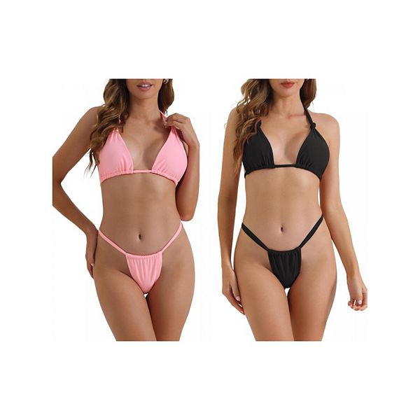 2 комплекта женского бикини push-up halter с треугольными трусиками на завязках Inspire Chic, Black Pink, Черный, 2 комплекта женского бикини push-up halter с треугольными трусиками на завязках Inspire Chic, Black Pink
2 комплекта женского бикини push-up halter с треугольными трусиками на завязках Inspire Chic, Black Pink, Черный, 2 комплекта женского бикини push-up halter с треугольными трусиками на завязках Inspire Chic, Black Pink