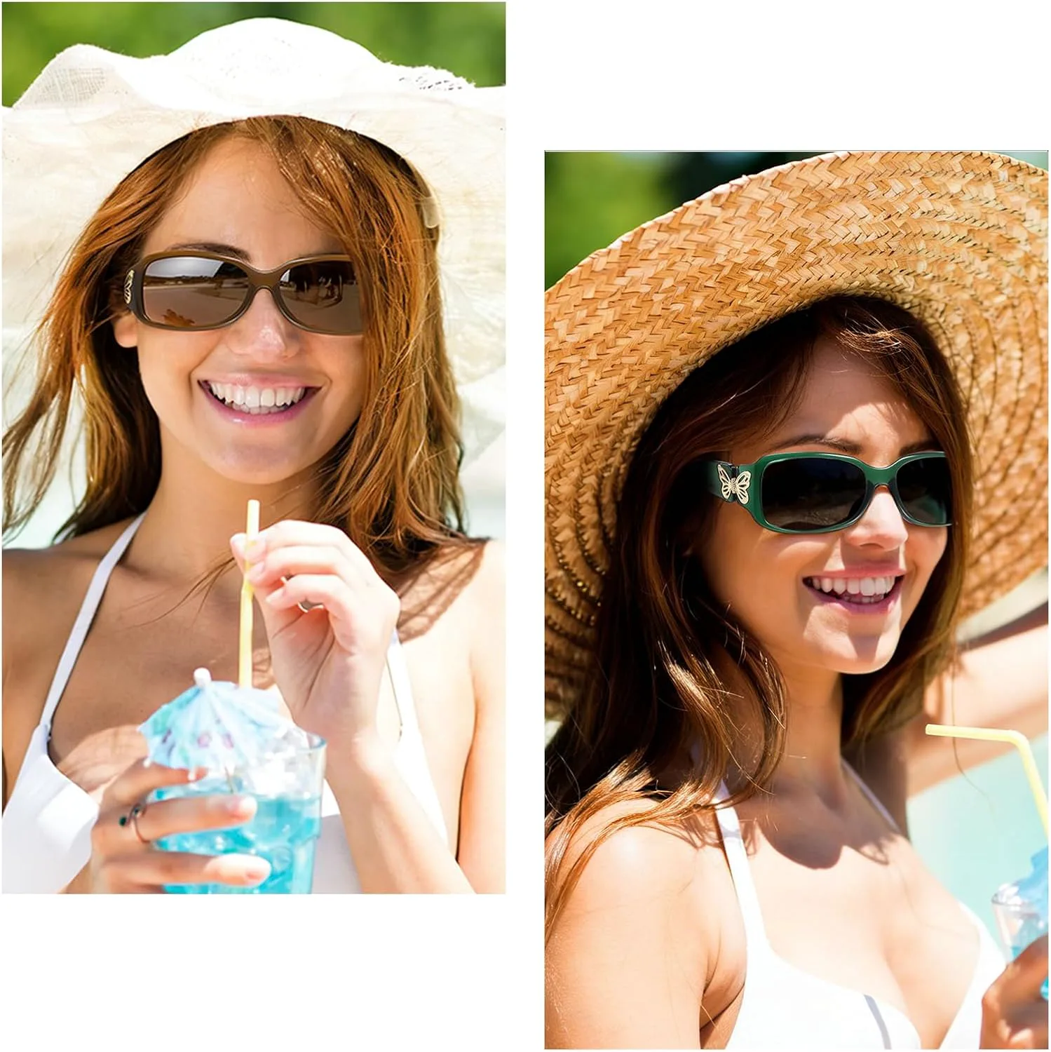 Женские поляризованные солнцезащитные очки HAOLOTA - модный дизайн в форме бабочки с обтекаемой формой и защитой от УФ-излучения UV400, A11 White Frame/Grey Lens
Женские поляризованные солнцезащитные очки HAOLOTA - модный дизайн в форме бабочки с обтекаемой формой и защитой от УФ-излучения UV400, A11 White Frame/Grey Lens