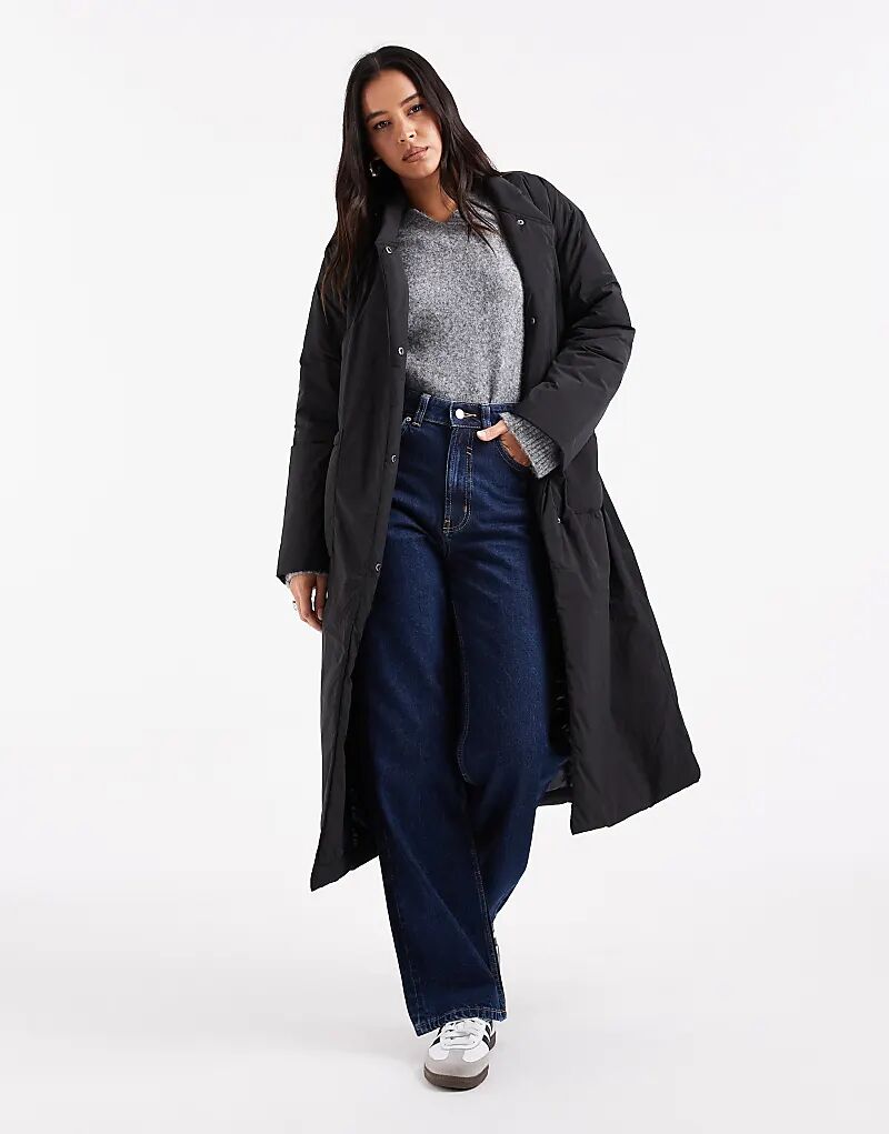 ONLY длинное пальто с завязкой на талии черного цвета
ONLY длинное пальто с завязкой на талии черного цвета