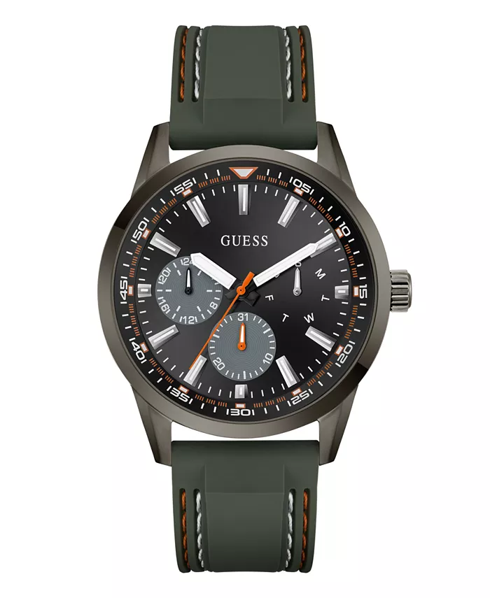 Мужские зеленые часы Gunmetal с множеством функций, 44mm Guess
Мужские зеленые часы Gunmetal с множеством функций, 44mm Guess
