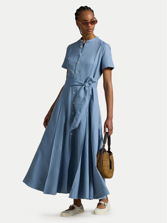 Платье-рубашка regular fit 211972054001 Polo Ralph Lauren, голубой
Платье-рубашка regular fit 211972054001 Polo Ralph Lauren, голубой