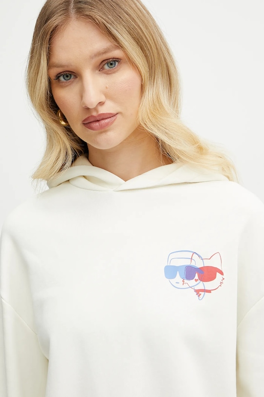 Хлопковая толстовка Karl Lagerfeld, бежевый
Хлопковая толстовка Karl Lagerfeld, бежевый