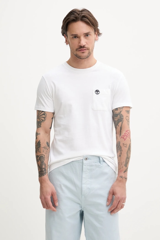 Хлопковая футболка Timberland, белый
Хлопковая футболка Timberland, белый