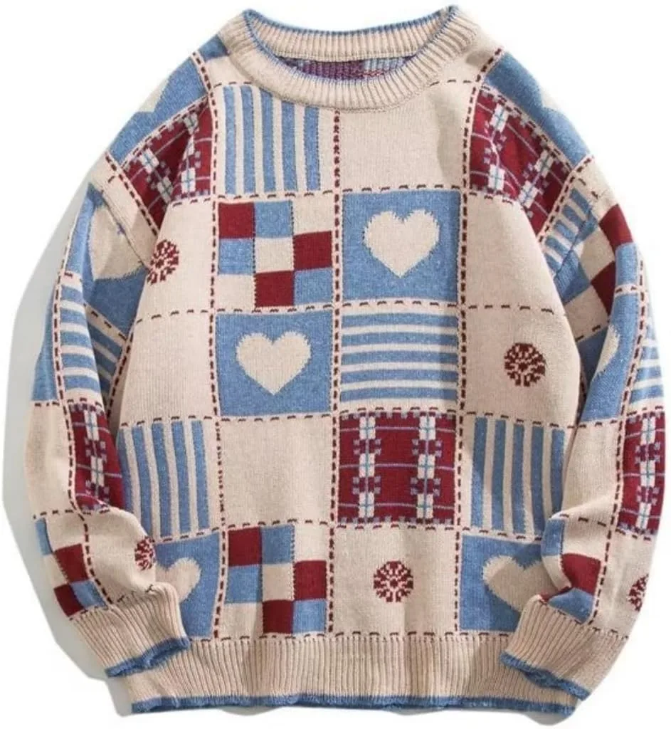 Свитер Heart для мужчин, вязаный пуловер SUGEBETA
Свитер Heart для мужчин, вязаный пуловер SUGEBETA