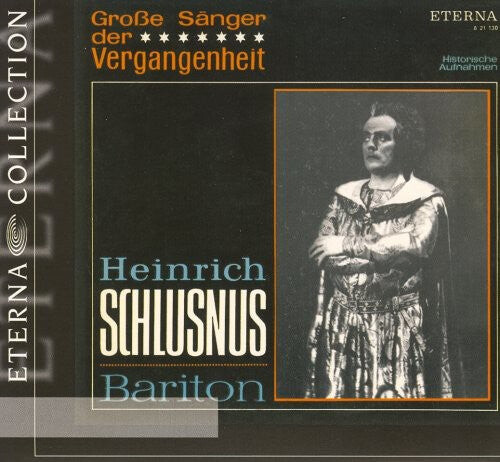 CD диск Schlusnus, Heinrich: Great Singers of the Past
CD диск Schlusnus, Heinrich: Great Singers of the Past